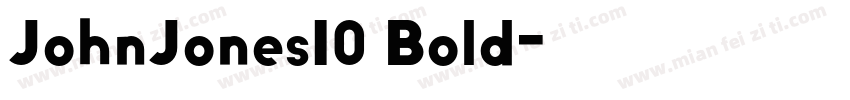 JohnJones10 Bold字体转换
